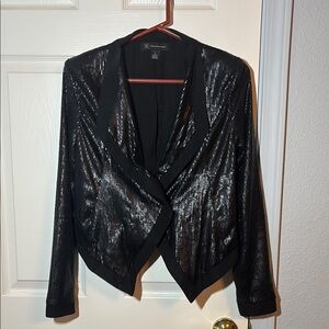 Elegant Black Sequin Women's Jacket